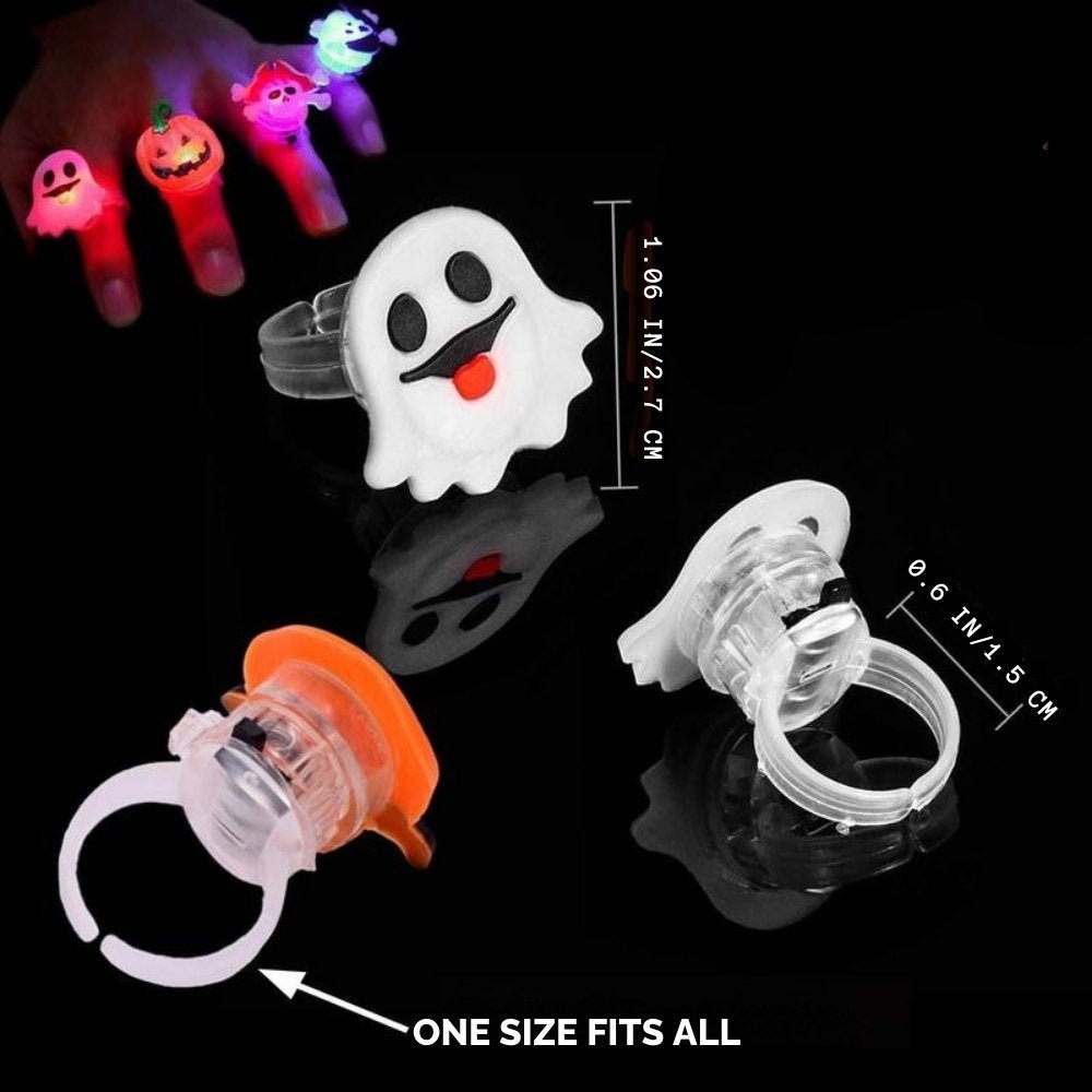 Halloween LED Rings Pack (50 pcs) - TrendyTots